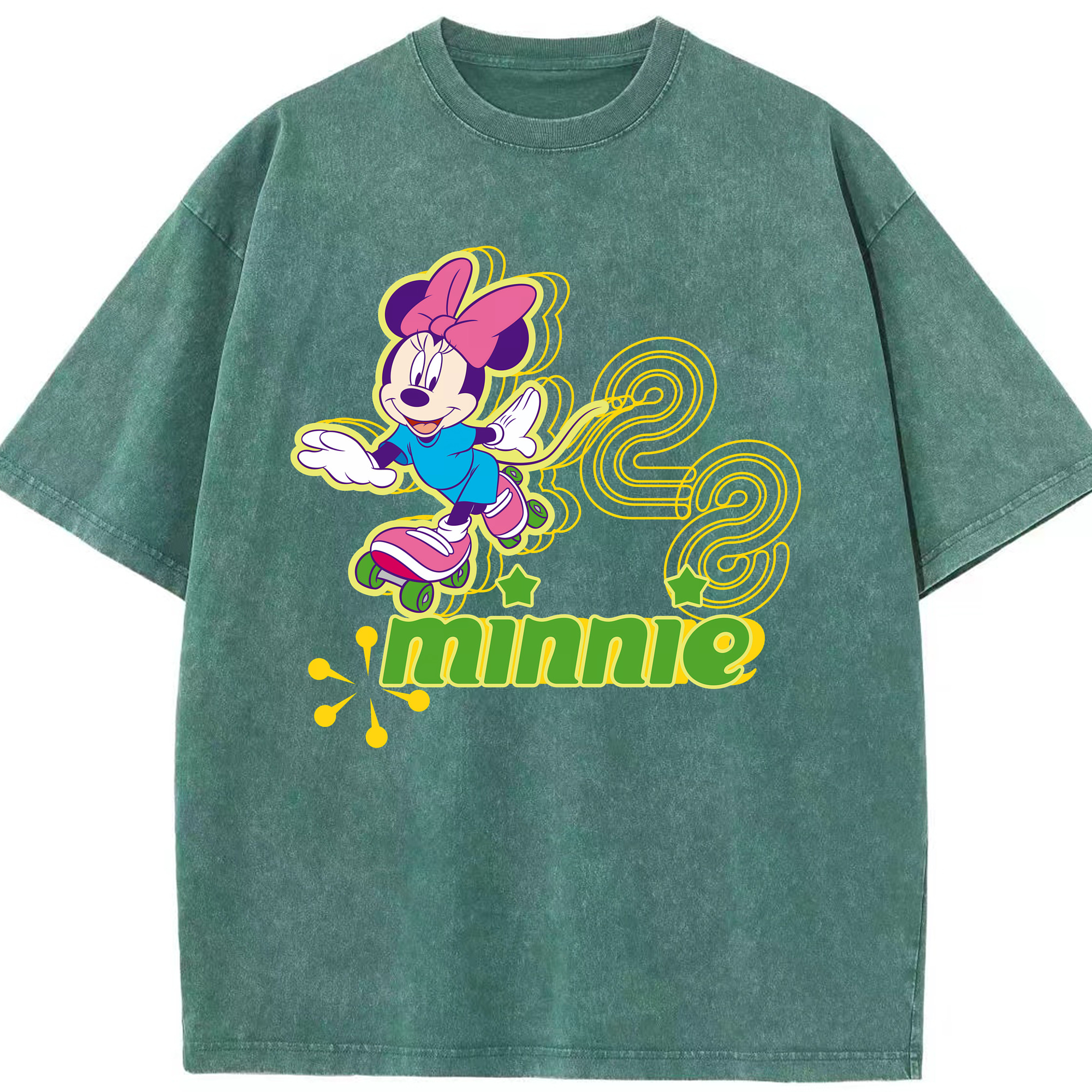 （画像用） ミッキーマウス Mickey Mouse 綿100% ヴィンテージ風 半袖Tシャツ（フロントプリント）